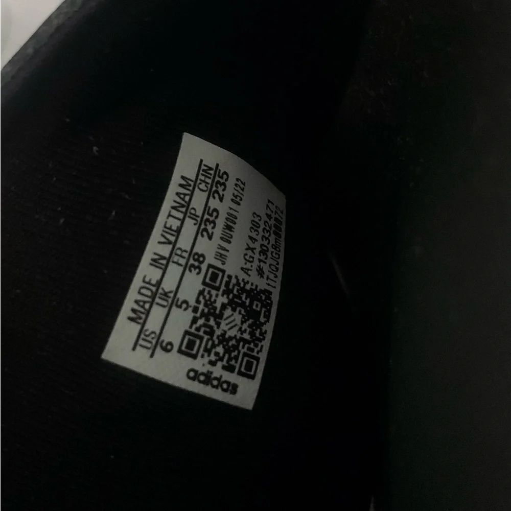 adidas Adilette Cloudfoam Comfort Slides Sandals Black/Grey Size 6 - Picture 8 of 10